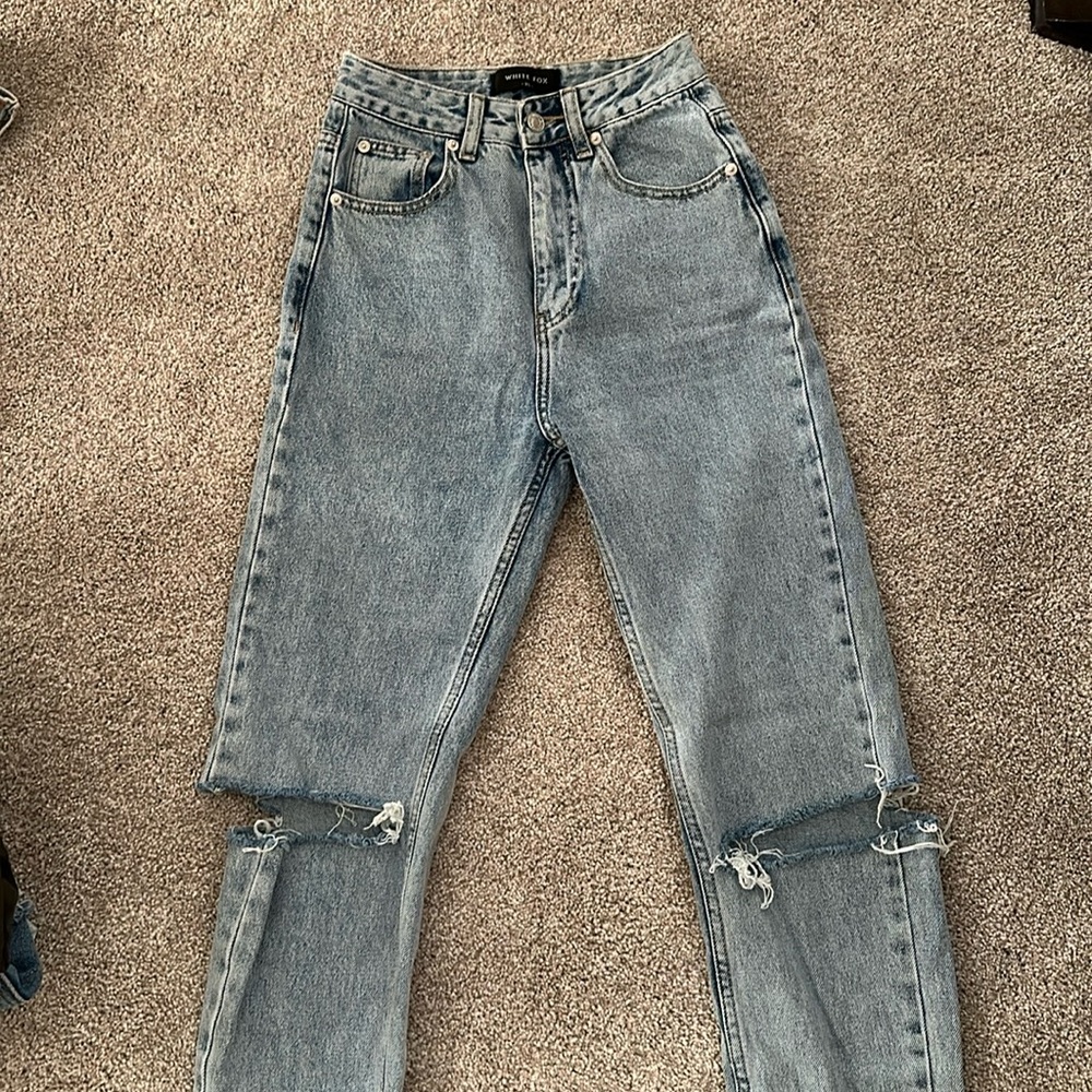 White fox jeans